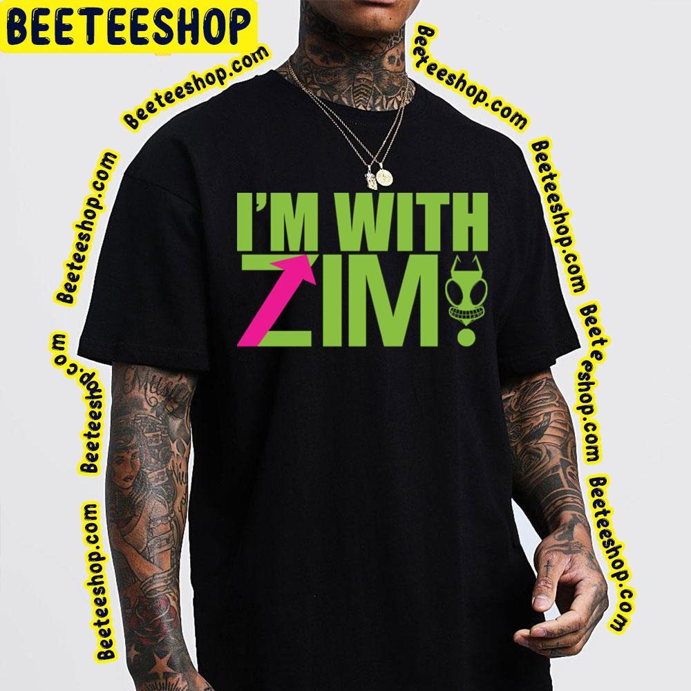 Green Text I'm With Invader Zim Beeteeshop Trending Unisex T-Shirt Green Text I'm With Invader Zim Beeteeshop Trending Unisex T-Shirt