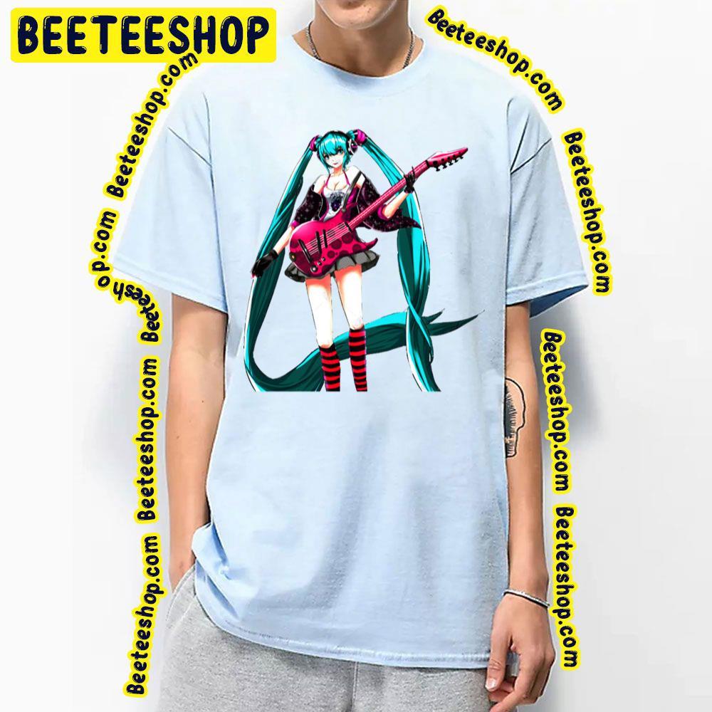 Guitar Hatsune Miku Beeteeshop Trending Unisex T-Shirt Guitar Hatsune Miku Beeteeshop Trending Unisex T-Shirt