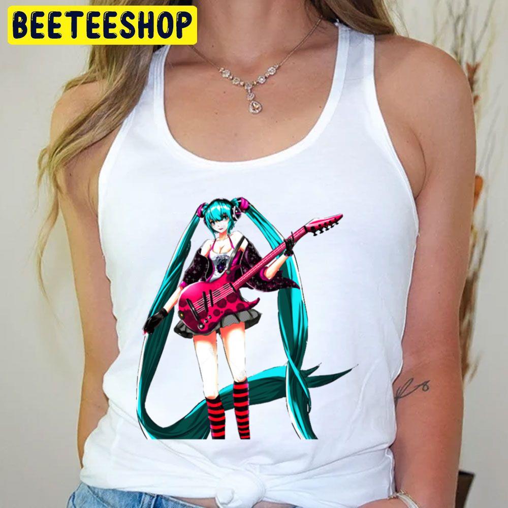 Guitar Hatsune Miku Beeteeshop Trending Unisex T-Shirt Guitar Hatsune Miku Beeteeshop Trending Unisex T-Shirt
