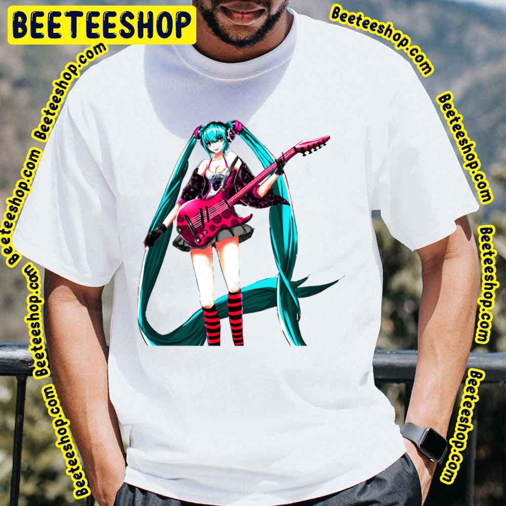 Guitar Hatsune Miku Beeteeshop Trending Unisex T-Shirt Guitar Hatsune Miku Beeteeshop Trending Unisex T-Shirt