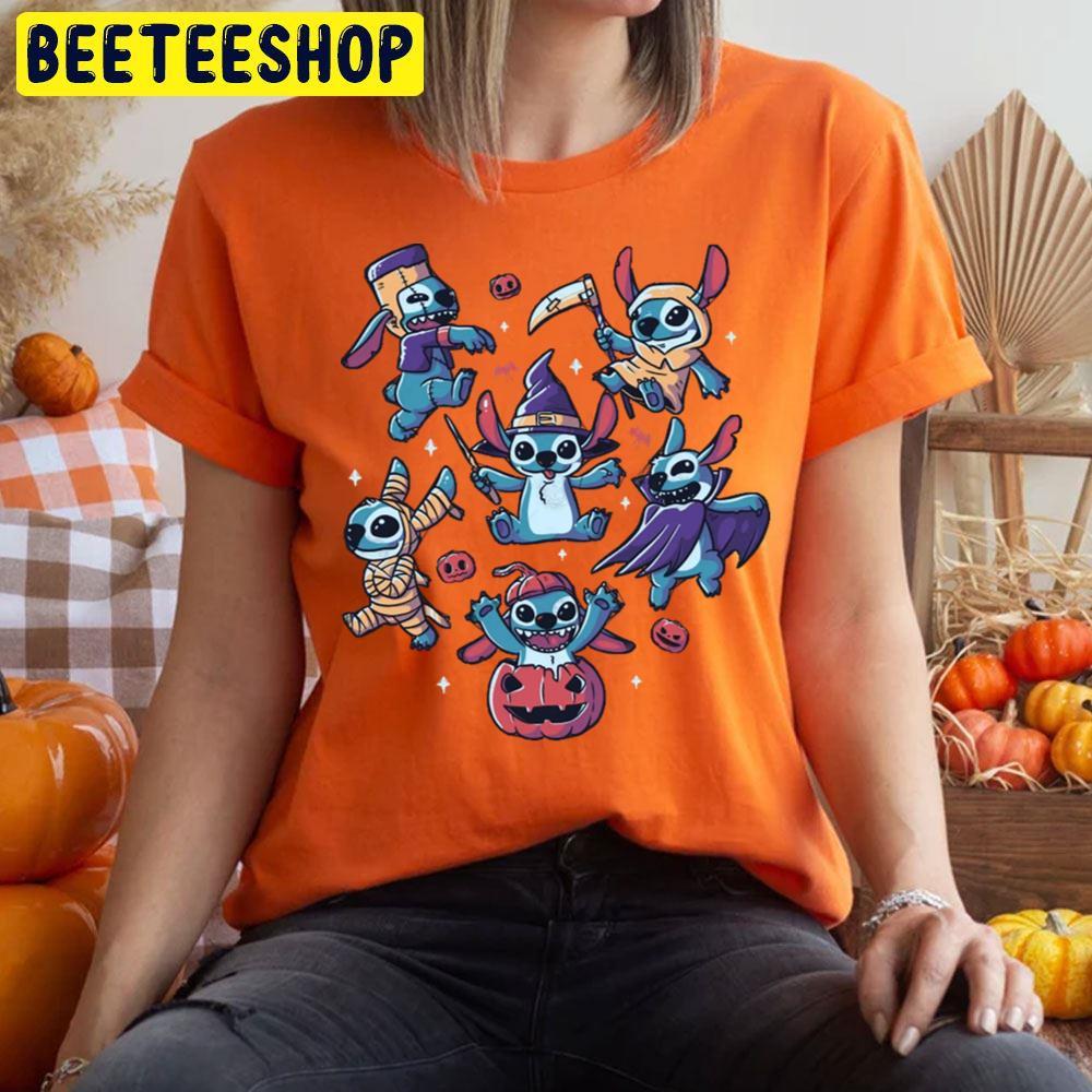 Halloween Experiments Cute Spooky Aliens Light Stitch Beeteeshop Trending Unisex T-Shirt Halloween Experiments Cute Spooky Aliens Light Stitch Beeteeshop Trending Unisex T-Shirt