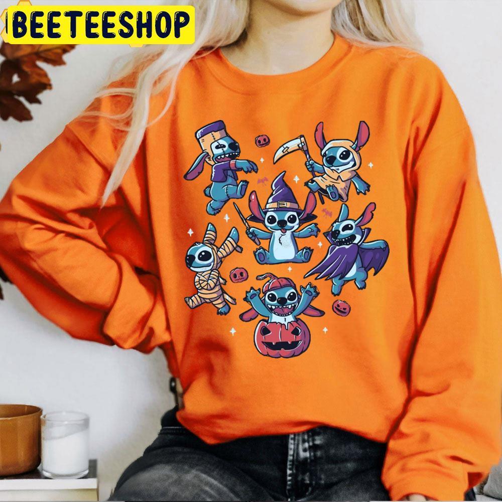Halloween Experiments Cute Spooky Aliens Light Stitch Beeteeshop Trending Unisex T-Shirt Halloween Experiments Cute Spooky Aliens Light Stitch Beeteeshop Trending Unisex T-Shirt