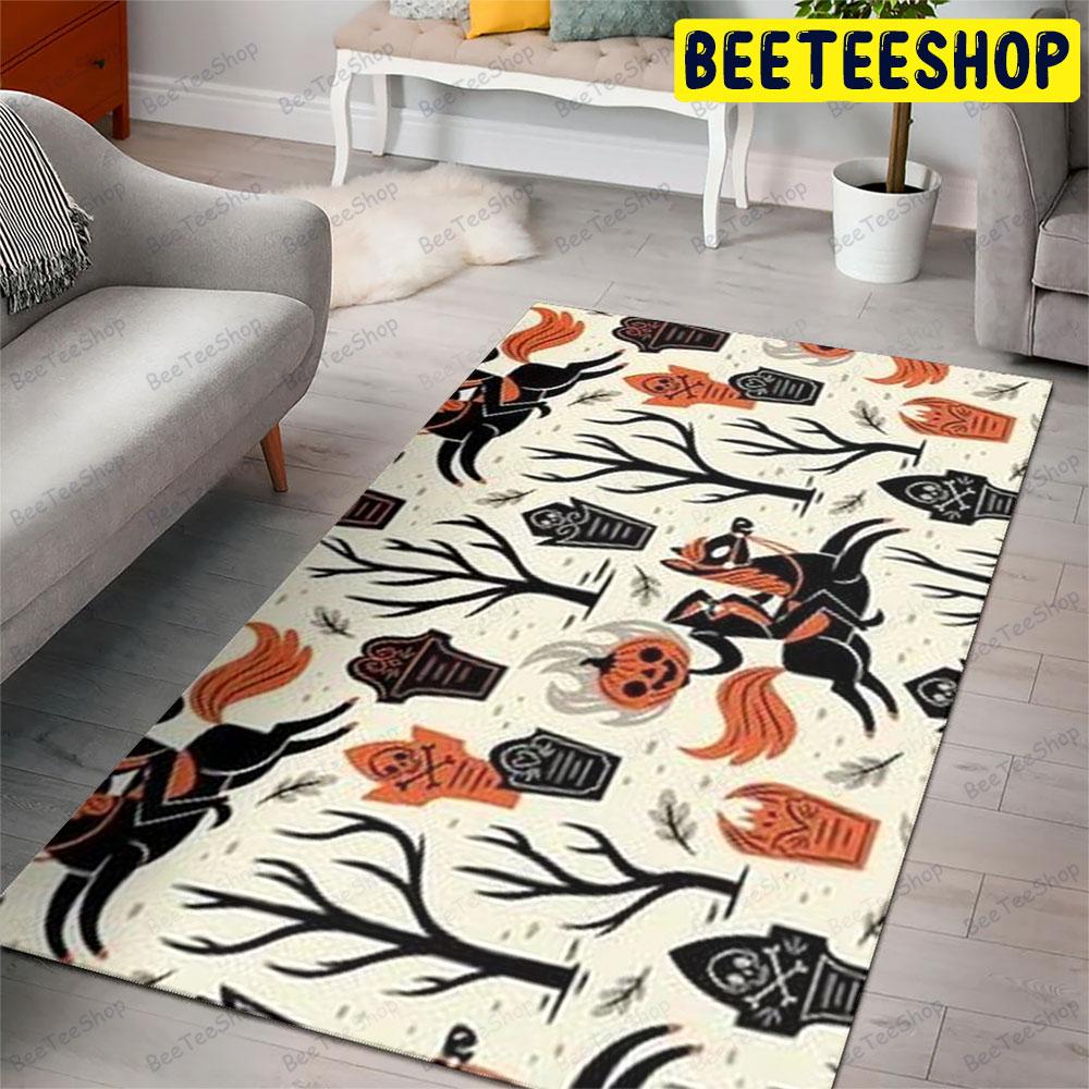 Halloween Pattern 041 Beeteeshop Rug Rectangle Halloween Pattern 041 Beeteeshop Rug Rectangle
