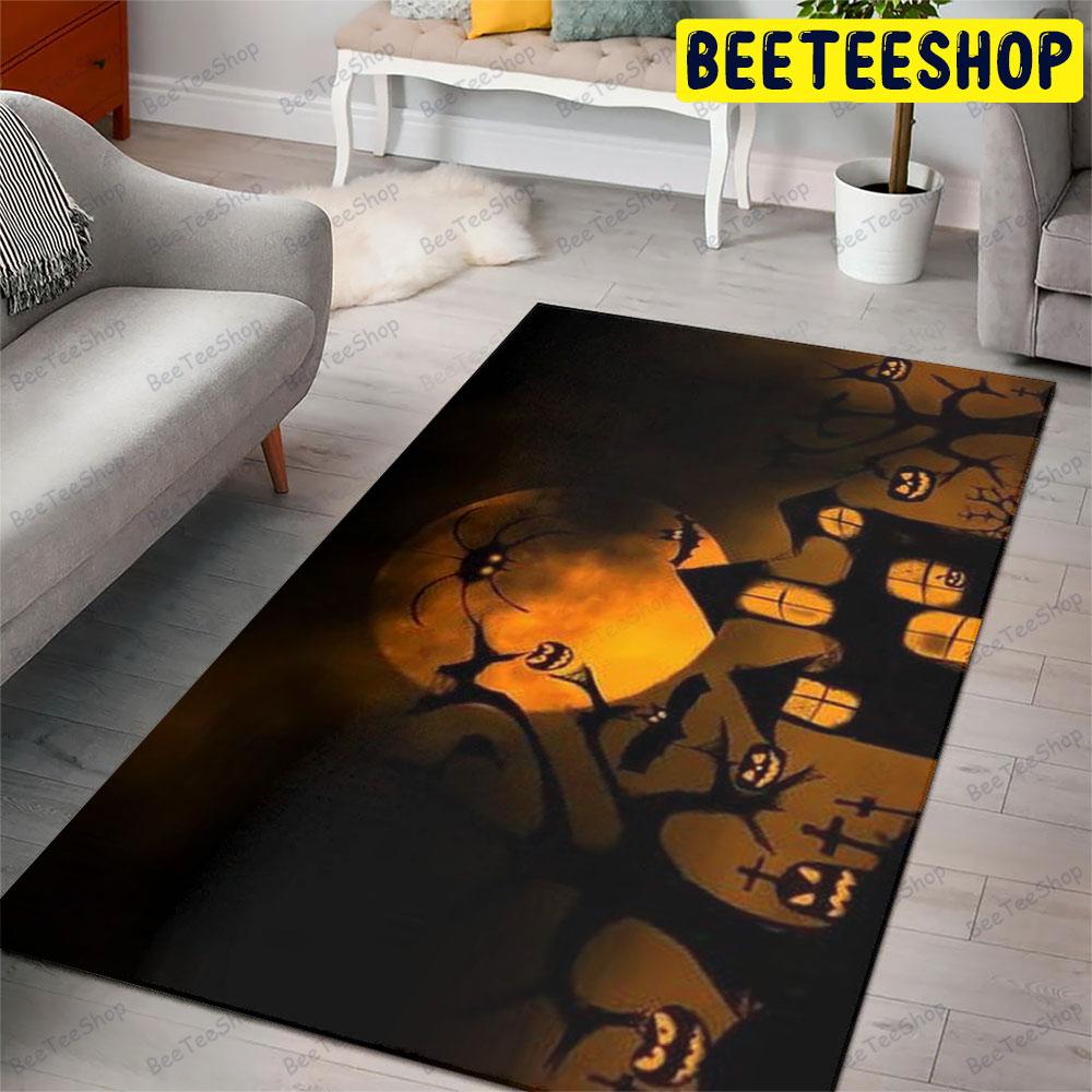 Halloween Pattern 387 Beeteeshop Rug Rectangle Halloween Pattern 387 Beeteeshop Rug Rectangle