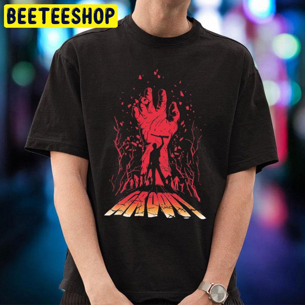 Hand Groovy Ash Vs Evil Dead Happy Halloween Beeteeshop Trending Unisex T-Shirt Hand Groovy Ash Vs Evil Dead Happy Halloween Beeteeshop Trending Unisex T-Shirt