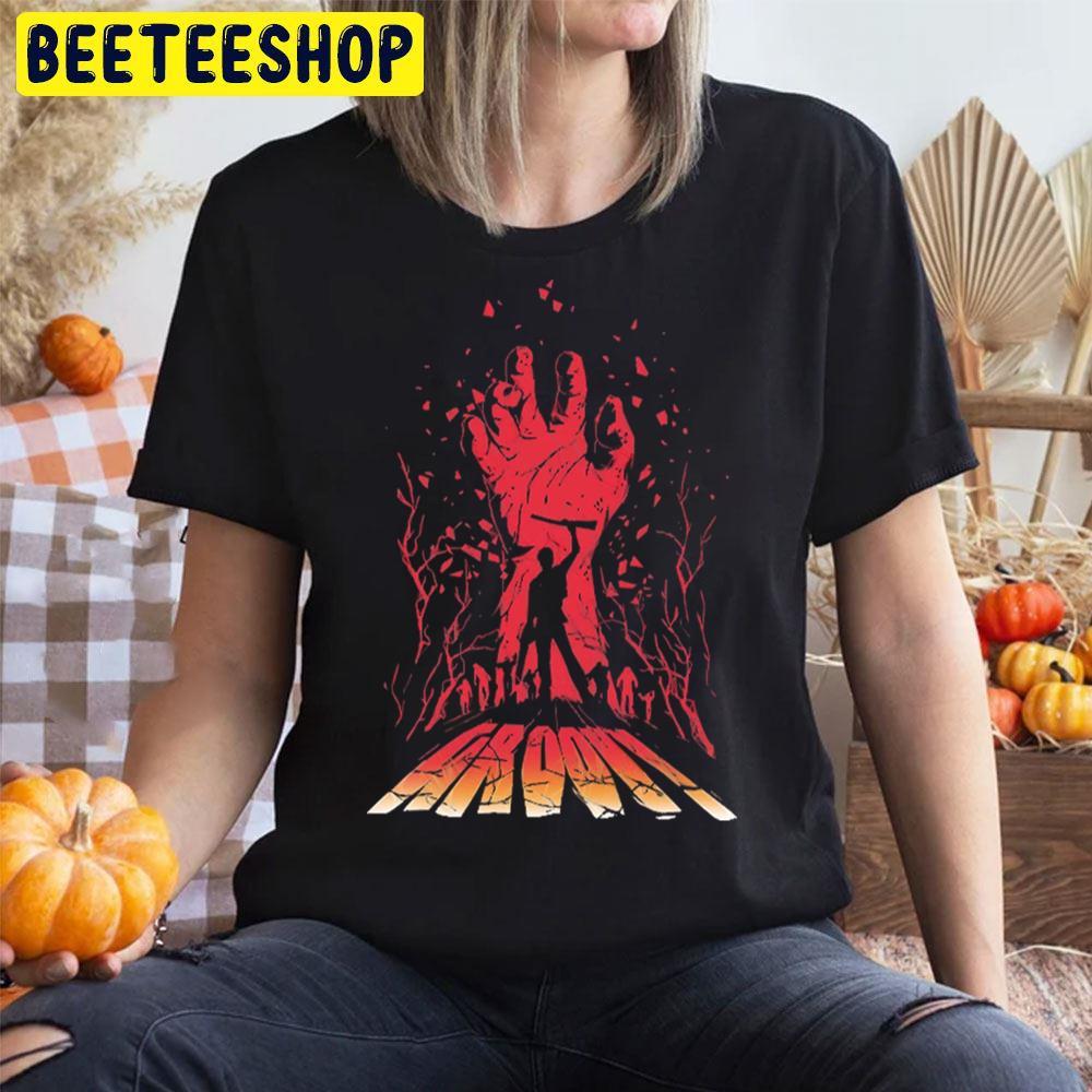 Hand Groovy Ash Vs Evil Dead Happy Halloween Beeteeshop Trending Unisex T-Shirt Hand Groovy Ash Vs Evil Dead Happy Halloween Beeteeshop Trending Unisex T-Shirt