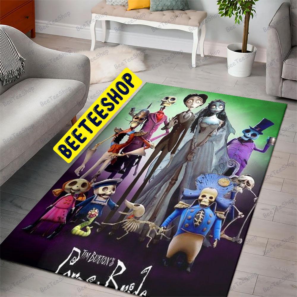 Happy Corpse Bride Halloween Beeteeshop Rug Rectangle Happy Corpse Bride Halloween Beeteeshop Rug Rectangle