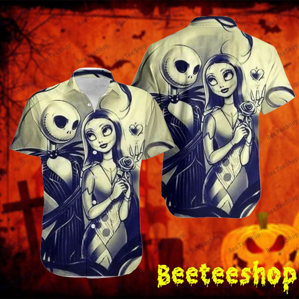 Happy Couple The Nightmare Before Christmas Halloween Beeteeshop Hawaii Shirt Happy Couple The Nightmare Before Christmas Halloween Beeteeshop Hawaii Shirt