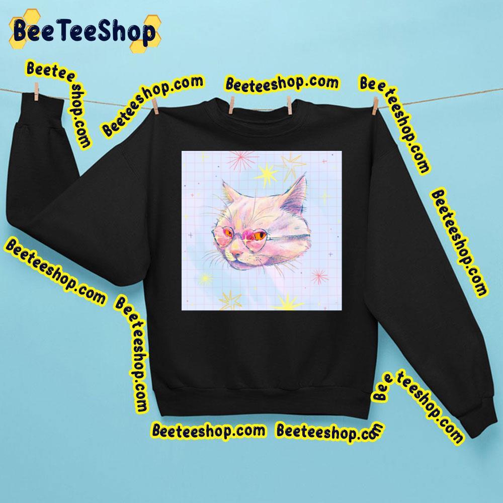 Heart Glasses Cat Beeteeshop Trending Unisex Sweatshirt Heart Glasses Cat Beeteeshop Trending Unisex Sweatshirt
