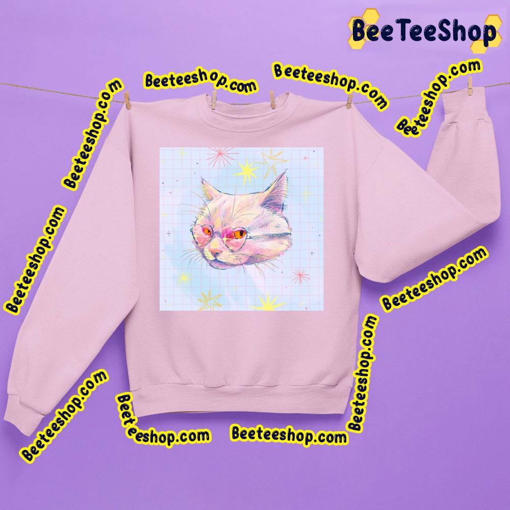 Heart Glasses Cat Beeteeshop Trending Unisex Sweatshirt Heart Glasses Cat Beeteeshop Trending Unisex Sweatshirt