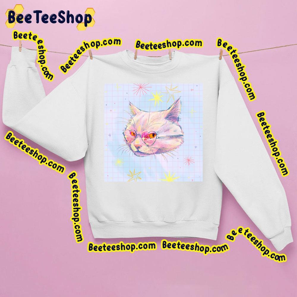 Heart Glasses Cat Beeteeshop Trending Unisex Sweatshirt Heart Glasses Cat Beeteeshop Trending Unisex Sweatshirt