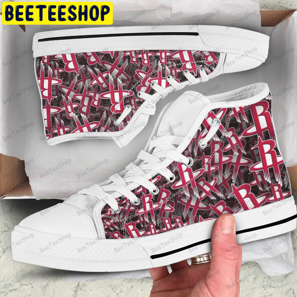Houston Rockets 23 American Sports Teams Adults High Top Canvas Shoes Houston Rockets 23 American Sports Teams Adults High Top Canvas Shoes
