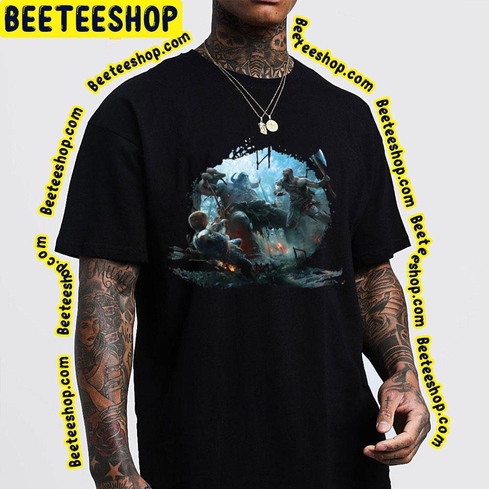 Hunters With Kratos And Atreus God Of War Ragnarok Beeteeshop Trending Unisex T-Shirt Hunters With Kratos And Atreus God Of War Ragnarok Beeteeshop Trending Unisex T-Shirt