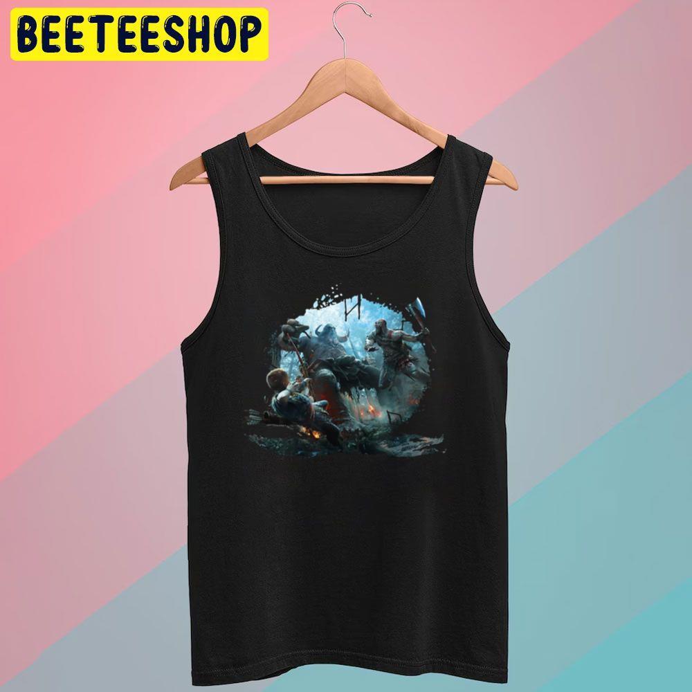 Hunters With Kratos And Atreus God Of War Ragnarok Beeteeshop Trending Unisex T-Shirt Hunters With Kratos And Atreus God Of War Ragnarok Beeteeshop Trending Unisex T-Shirt
