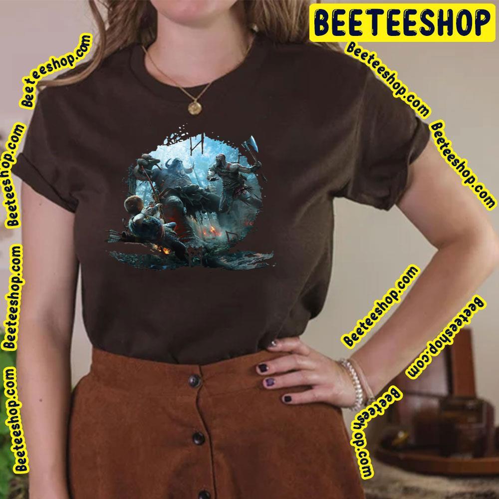 Hunters With Kratos And Atreus God Of War Ragnarok Beeteeshop Trending Unisex T-Shirt Hunters With Kratos And Atreus God Of War Ragnarok Beeteeshop Trending Unisex T-Shirt