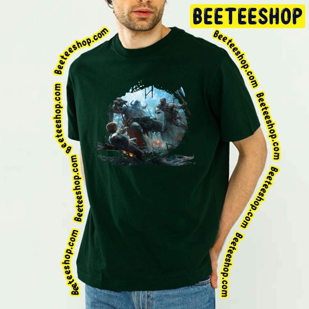 Hunters With Kratos And Atreus God Of War Ragnarok Beeteeshop Trending Unisex T-Shirt Hunters With Kratos And Atreus God Of War Ragnarok Beeteeshop Trending Unisex T-Shirt