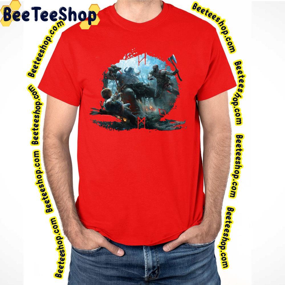 Hunters With Kratos And Atreus God Of War Ragnarok Beeteeshop Trending Unisex T-Shirt Hunters With Kratos And Atreus God Of War Ragnarok Beeteeshop Trending Unisex T-Shirt