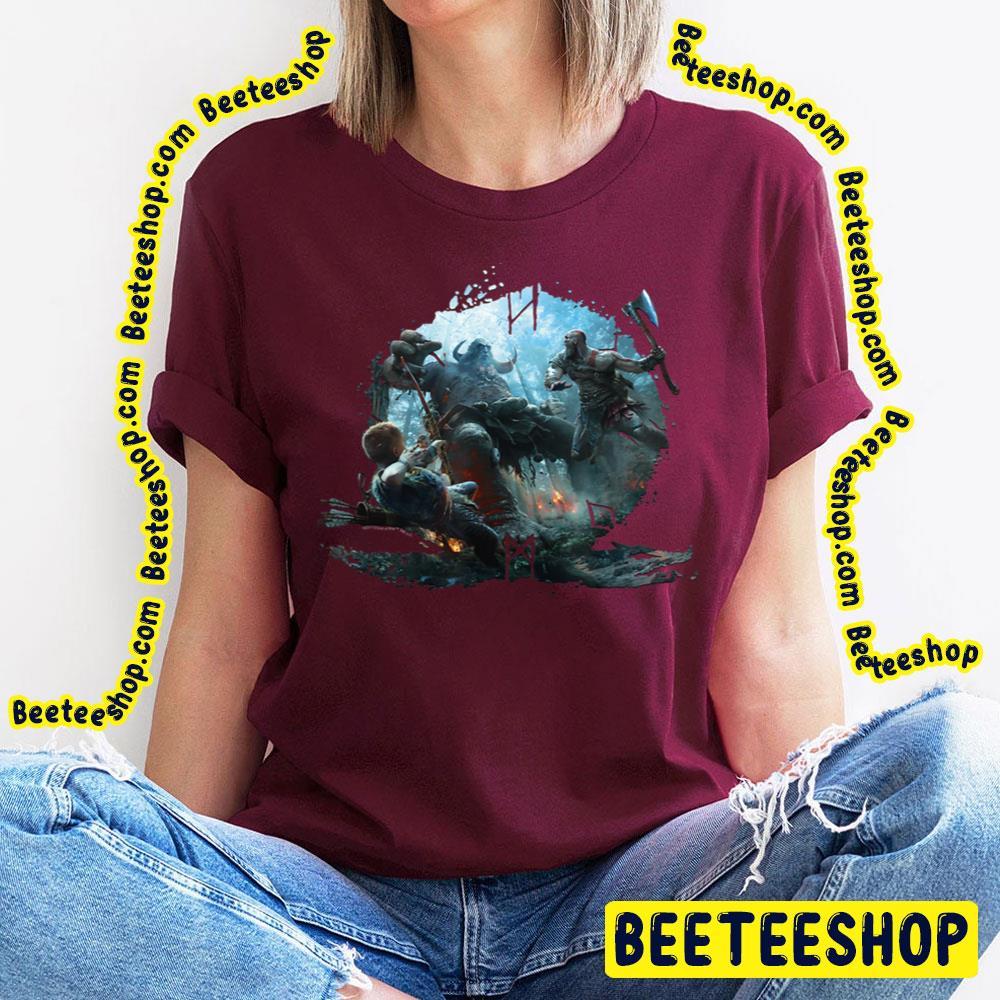 Hunters With Kratos And Atreus God Of War Ragnarok Beeteeshop Trending Unisex T-Shirt Hunters With Kratos And Atreus God Of War Ragnarok Beeteeshop Trending Unisex T-Shirt