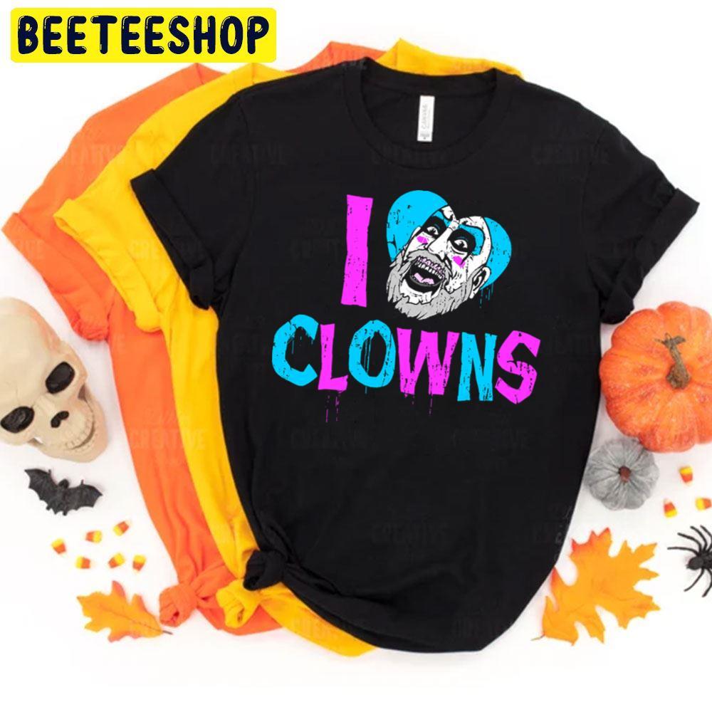 I Heart Clowns House Of 1000 Corpses Happy Halloween Beeteeshop Trending Unisex T-Shirt I Heart Clowns House Of 1000 Corpses Happy Halloween Beeteeshop Trending Unisex T-Shirt