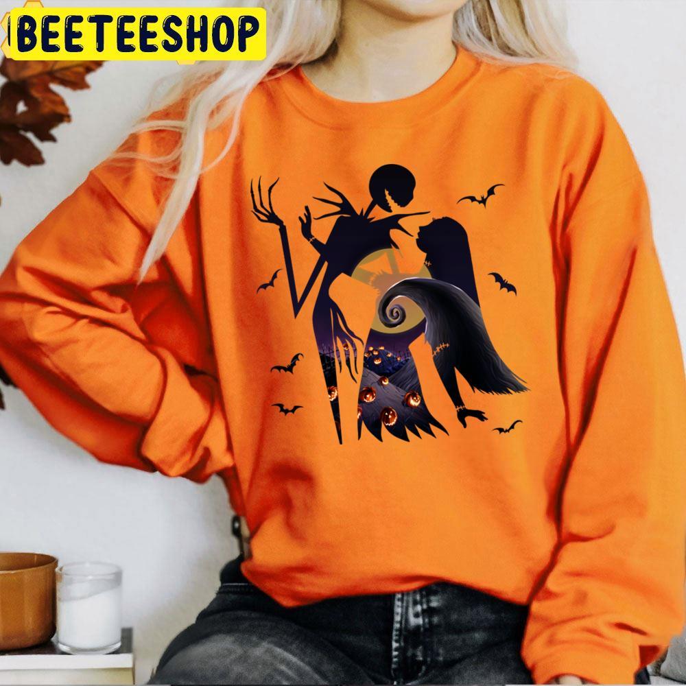 Jack And Sally The Nightmare Before Christmas Happy Halloween Beeteeshop Trending Unisex T-Shirt Jack And Sally The Nightmare Before Christmas Happy Halloween Beeteeshop Trending Unisex T-Shirt