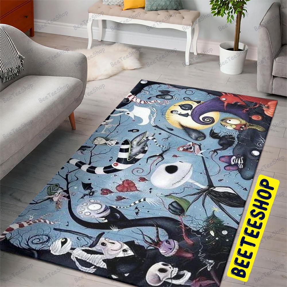 Jack's World The Nightmare Before Christmas Halloween Beeteeshop Rug Rectangle Jack's World The Nightmare Before Christmas Halloween Beeteeshop Rug Rectangle