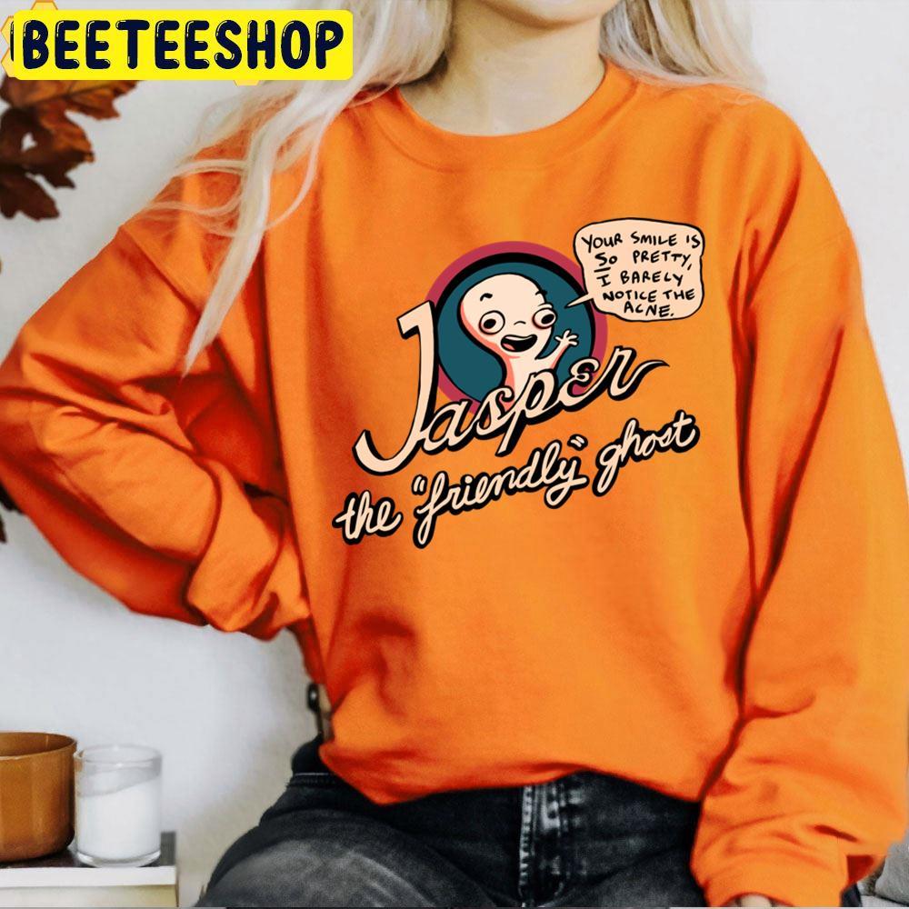 Jasper Quote Ghost Casper Happy Halloween Beeteeshop Trending Unisex T-Shirt Jasper Quote Ghost Casper Happy Halloween Beeteeshop Trending Unisex T-Shirt