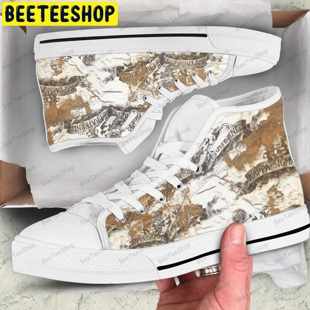 Kappa Sigma 25 American Sports Teams Adults High Top Canvas Shoes Kappa Sigma 25 American Sports Teams Adults High Top Canvas Shoes
