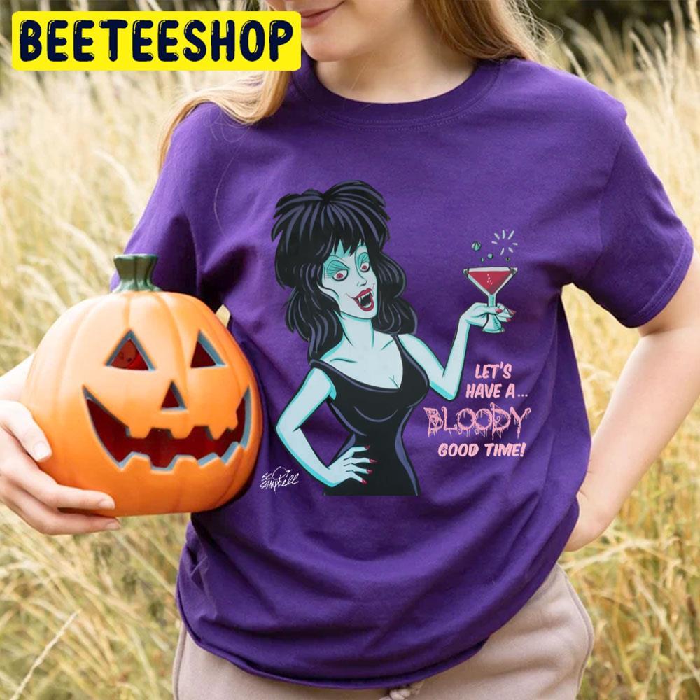 Let's Have Bloody Good Time Elvira Mistress Of The Dark Happy Halloween Beeteeshop Trending Unisex T-Shirt Let's Have Bloody Good Time Elvira Mistress Of The Dark Happy Halloween Beeteeshop Trending Unisex T-Shirt