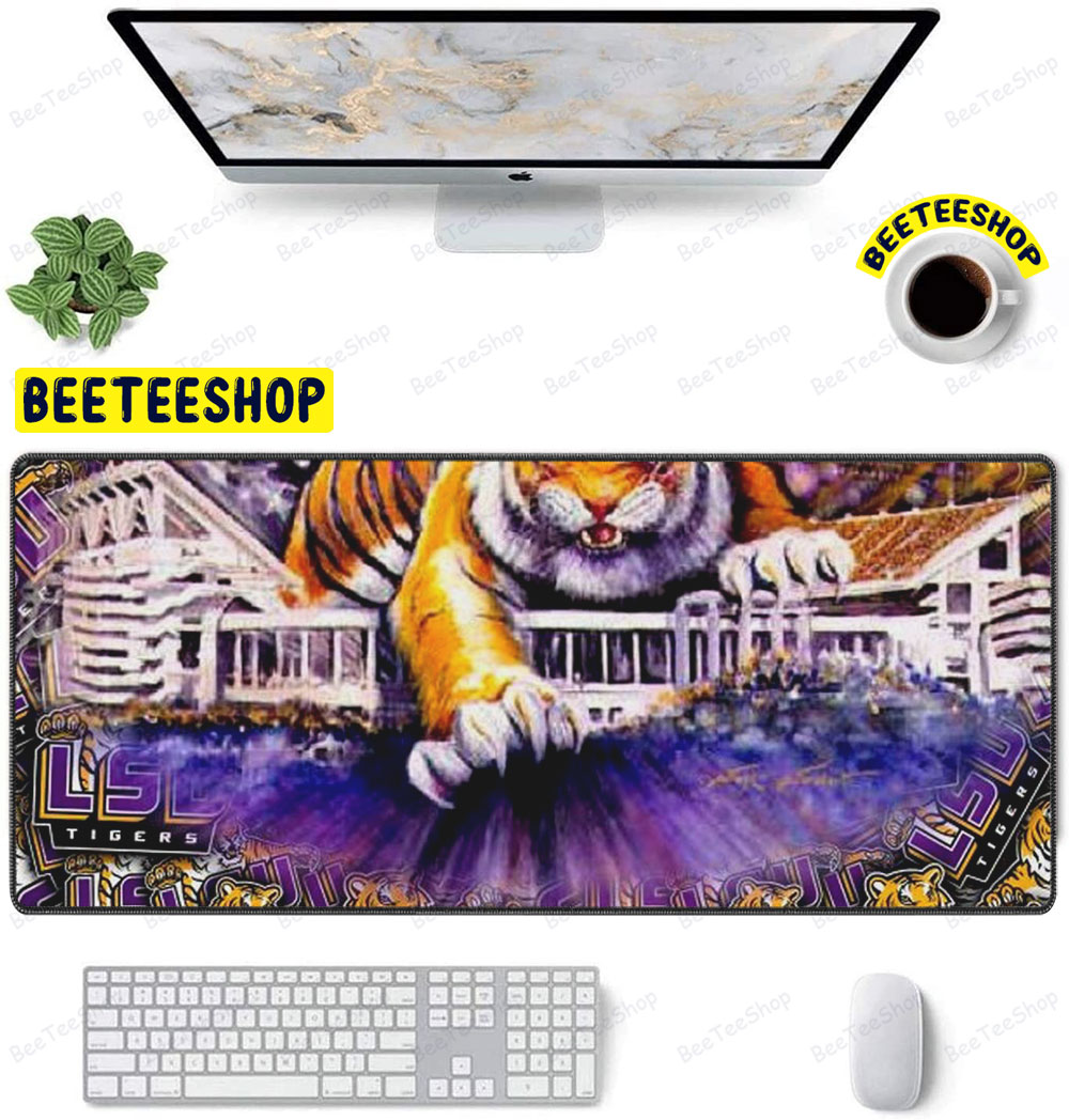 Louisiana State University Stadium And Logo 11x16 American Sports Teams Mouse Pad Louisiana State University Stadium And Logo 11x16 American Sports Teams Mouse Pad