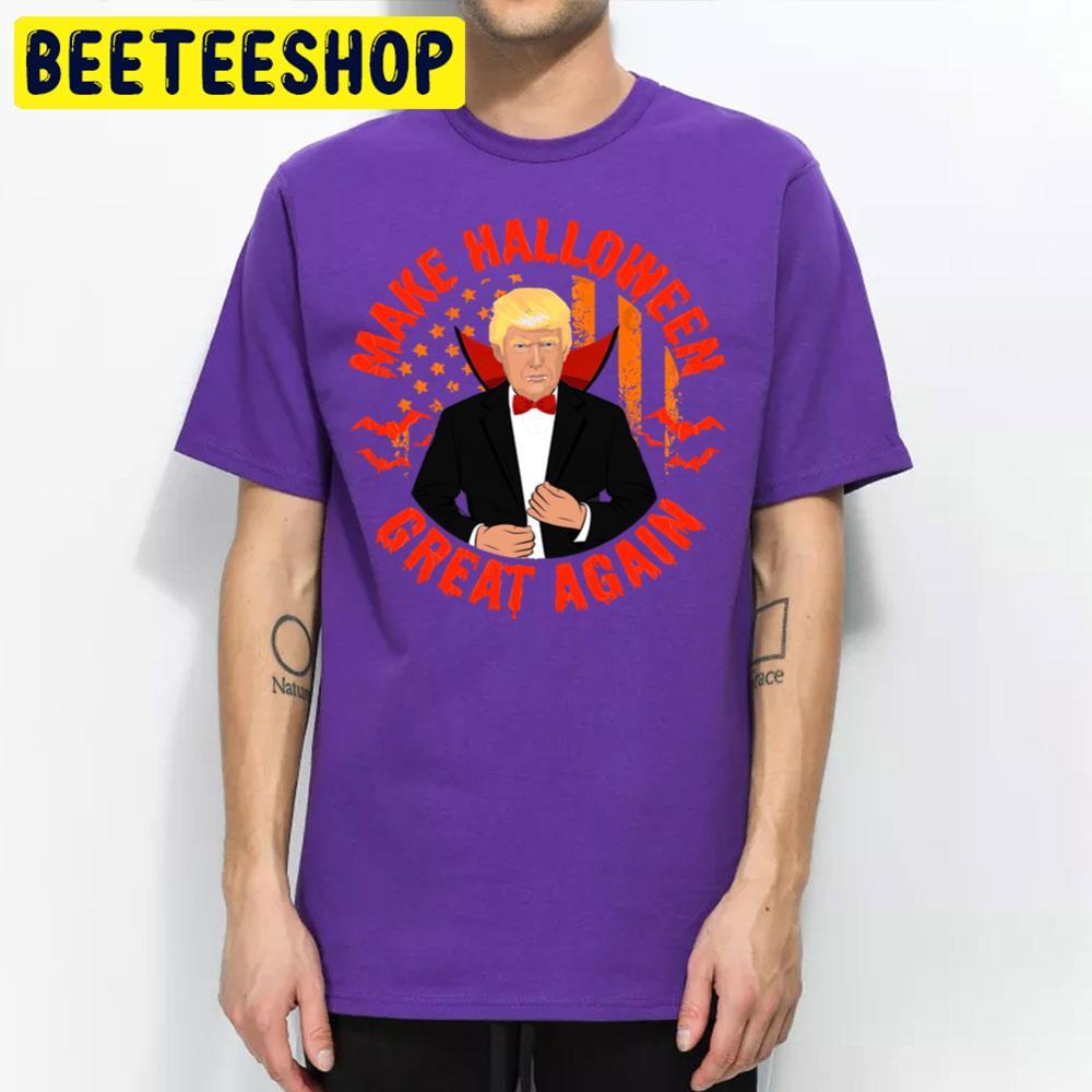 Make Halloween Great Again Trump Vire American Usa Flag Vintage Beeteeshop Trending Unisex T-Shirt Make Halloween Great Again Trump Vire American Usa Flag Vintage Beeteeshop Trending Unisex T-Shirt