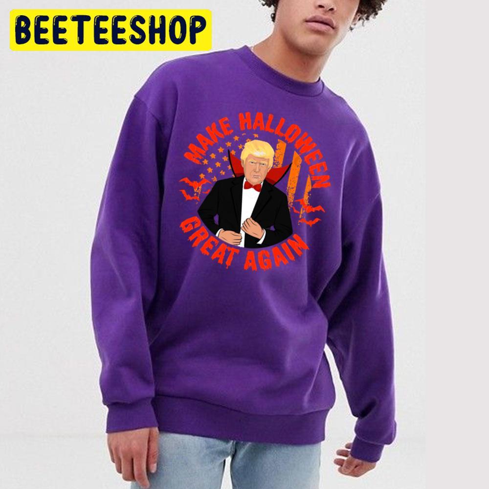 Make Halloween Great Again Trump Vire American Usa Flag Vintage Beeteeshop Trending Unisex T-Shirt Make Halloween Great Again Trump Vire American Usa Flag Vintage Beeteeshop Trending Unisex T-Shirt