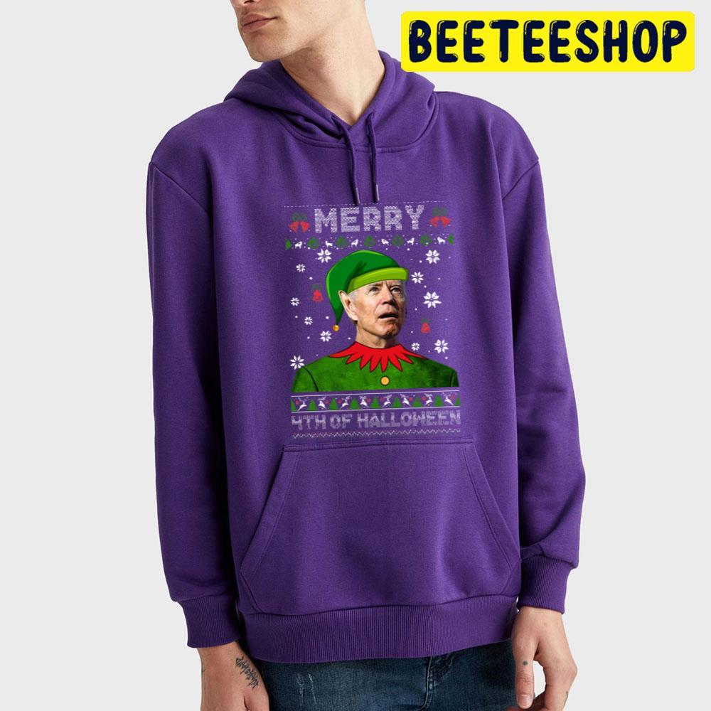 Merry 4th Of Halloween Santa Joe Biden Ugly Christmas Beeteeshop Trending Unisex T-Shirt Merry 4th Of Halloween Santa Joe Biden Ugly Christmas Beeteeshop Trending Unisex T-Shirt