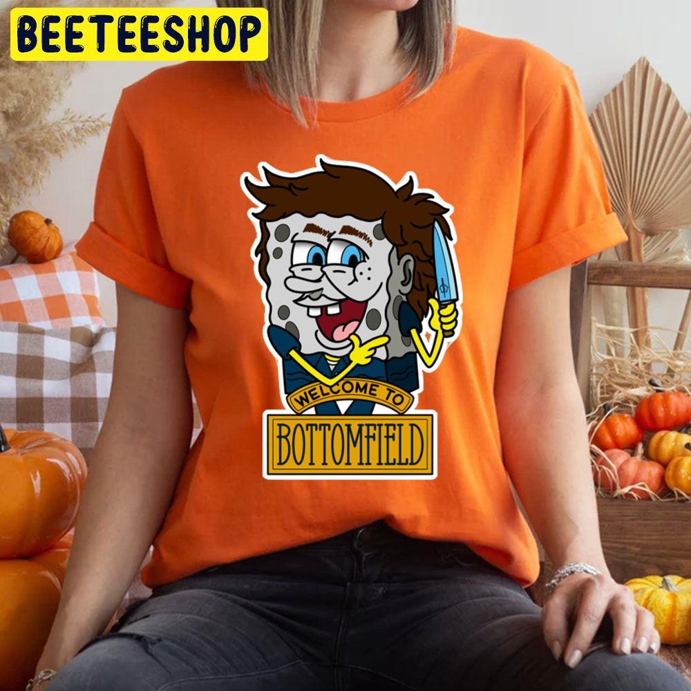 Michaelbob Myerspants Wellcom To Bottomfield Spongebob Halloween Beeteeshop Trending Unisex T-Shirt Michaelbob Myerspants Wellcom To Bottomfield Spongebob Halloween Beeteeshop Trending Unisex T-Shirt