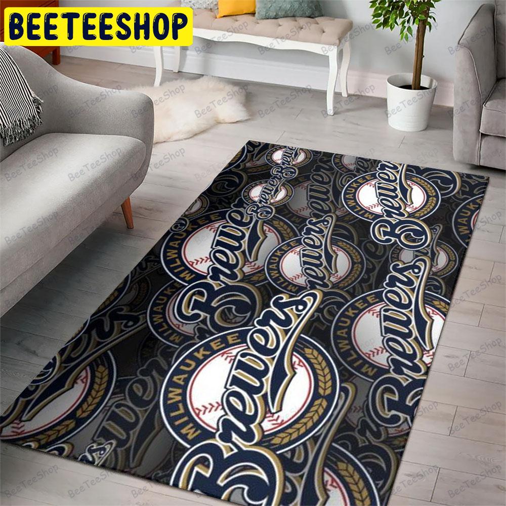 Milwaukee Brewers 22 American Sports Teams Beeteeshop Rug Rectangle Milwaukee Brewers 22 American Sports Teams Beeteeshop Rug Rectangle