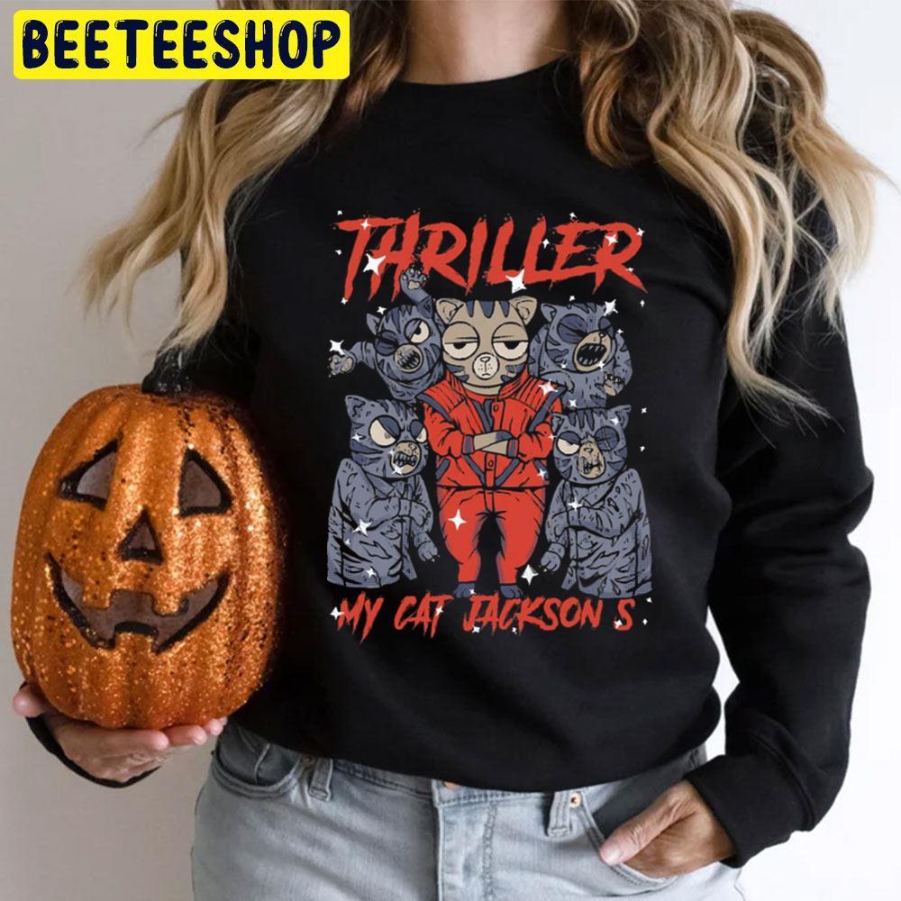 My Cat Michael Jackson Thriller Happy Halloween Beeteeshop Trending Unisex T-Shirt My Cat Michael Jackson Thriller Happy Halloween Beeteeshop Trending Unisex T-Shirt