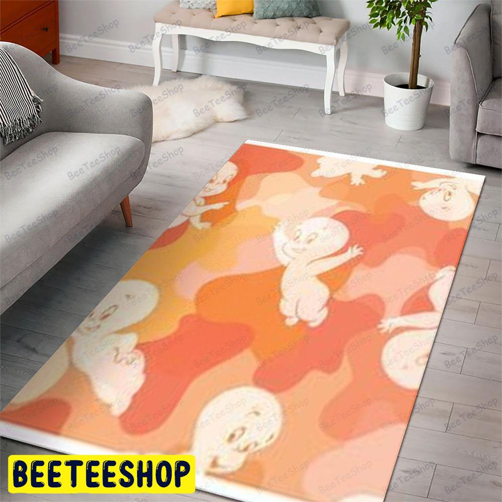 Orange Art Casper Halloween Beeteeshop Rug Rectangle Orange Art Casper Halloween Beeteeshop Rug Rectangle