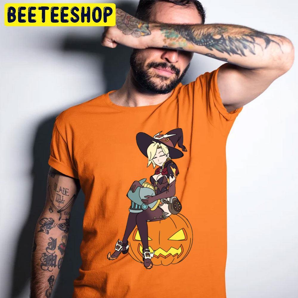 Overwatch Happy Halloween Beeteeshop Trending Unisex T-Shirt Overwatch Happy Halloween Beeteeshop Trending Unisex T-Shirt