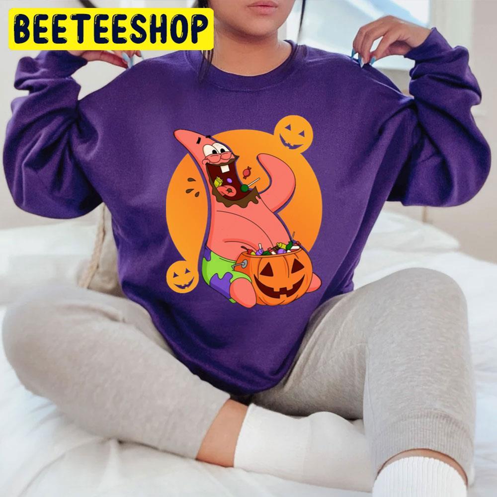 Patrick Eat Candy Halloween Beeteeshop Trending Unisex T-Shirt Patrick Eat Candy Halloween Beeteeshop Trending Unisex T-Shirt