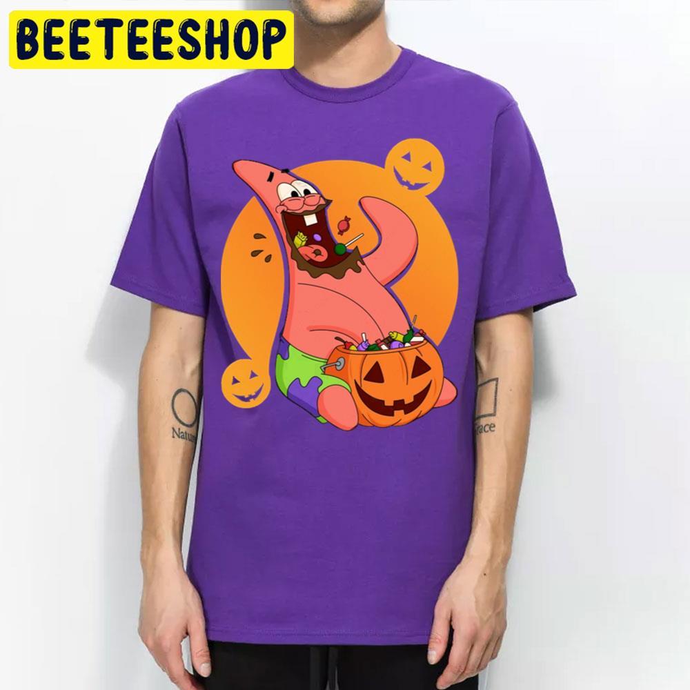 Patrick Eat Candy Halloween Beeteeshop Trending Unisex T-Shirt Patrick Eat Candy Halloween Beeteeshop Trending Unisex T-Shirt