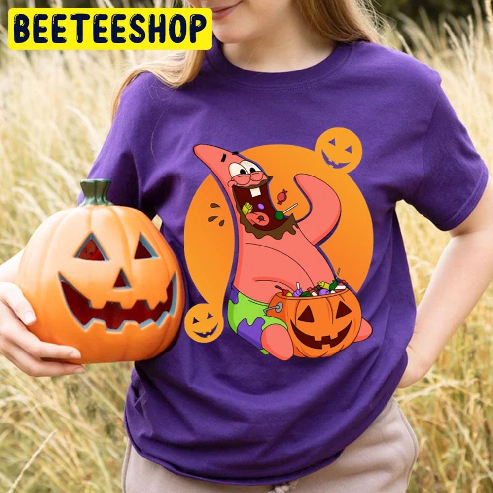 Patrick Eat Candy Halloween Beeteeshop Trending Unisex T-Shirt Patrick Eat Candy Halloween Beeteeshop Trending Unisex T-Shirt