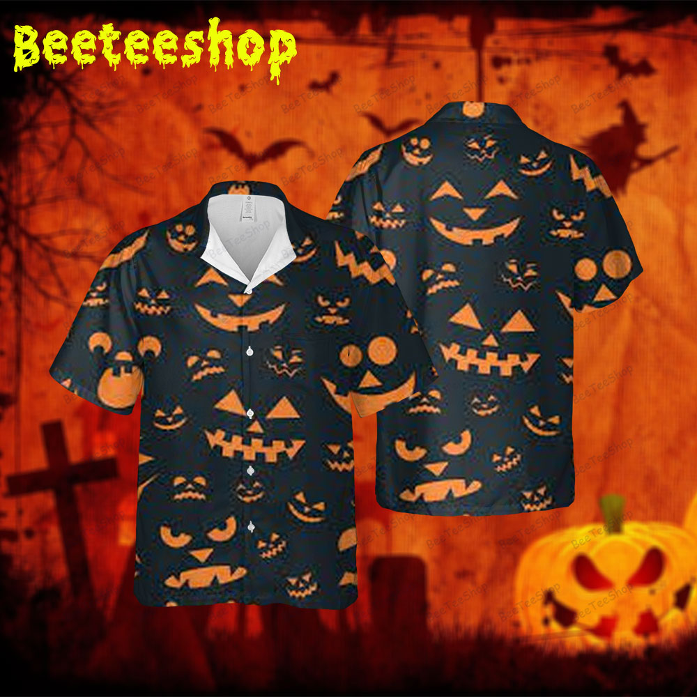 Pumpkins Halloween 017 Spread Collar Hawaii Shirt Pumpkins Halloween 017 Spread Collar Hawaii Shirt