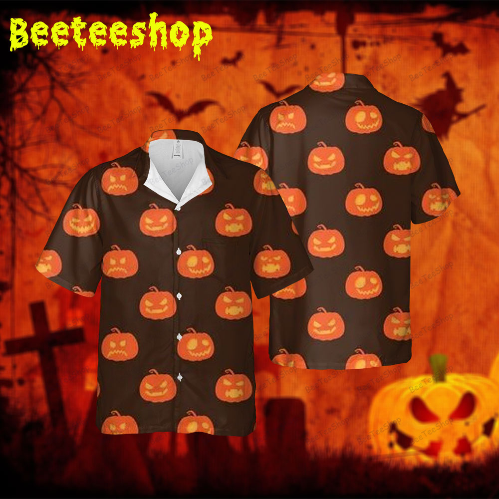 Pumpkins Halloween 023 Spread Collar Hawaii Shirt Pumpkins Halloween 023 Spread Collar Hawaii Shirt
