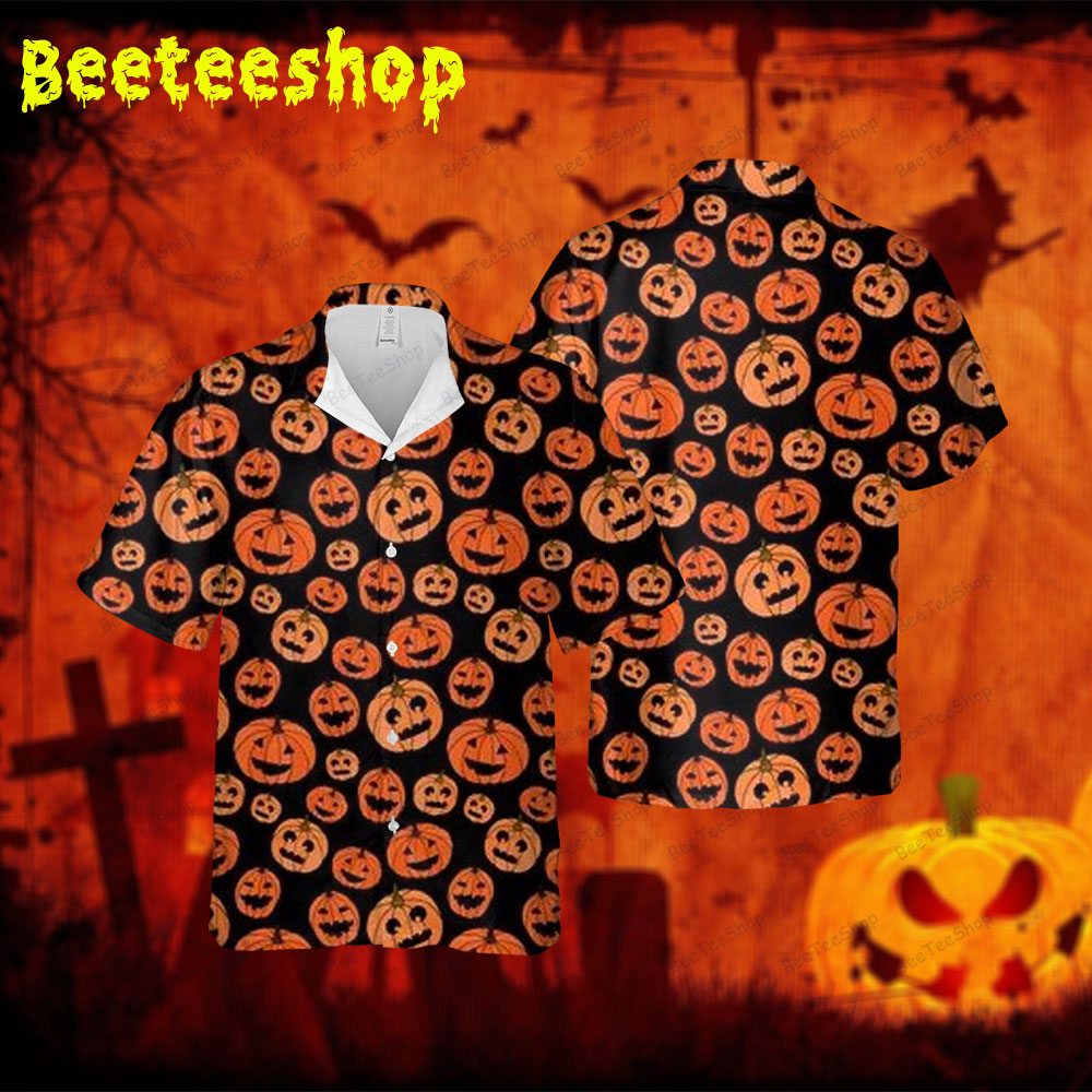 Pumpkins Halloween 057 Spread Collar Hawaii Shirt Pumpkins Halloween 057 Spread Collar Hawaii Shirt