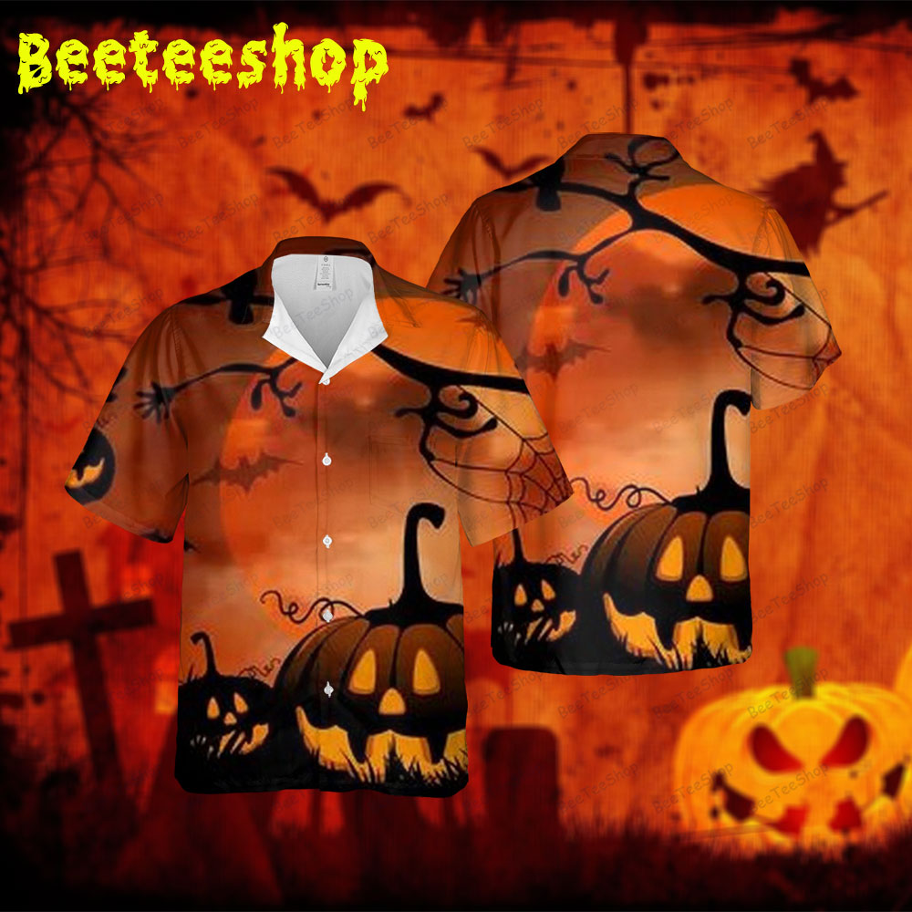 Pumpkins Halloween 159 Spread Collar Hawaii Shirt Pumpkins Halloween 159 Spread Collar Hawaii Shirt