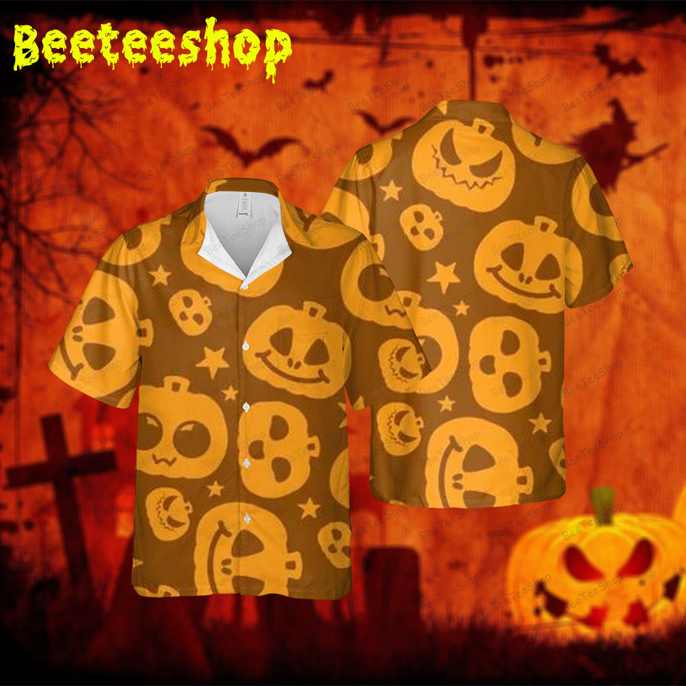 Pumpkins Halloween 167 Spread Collar Hawaii Shirt Pumpkins Halloween 167 Spread Collar Hawaii Shirt
