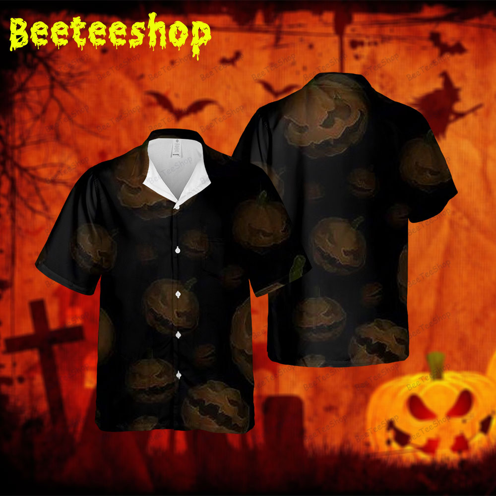 Pumpkins Halloween 189 Spread Collar Hawaii Shirt Pumpkins Halloween 189 Spread Collar Hawaii Shirt