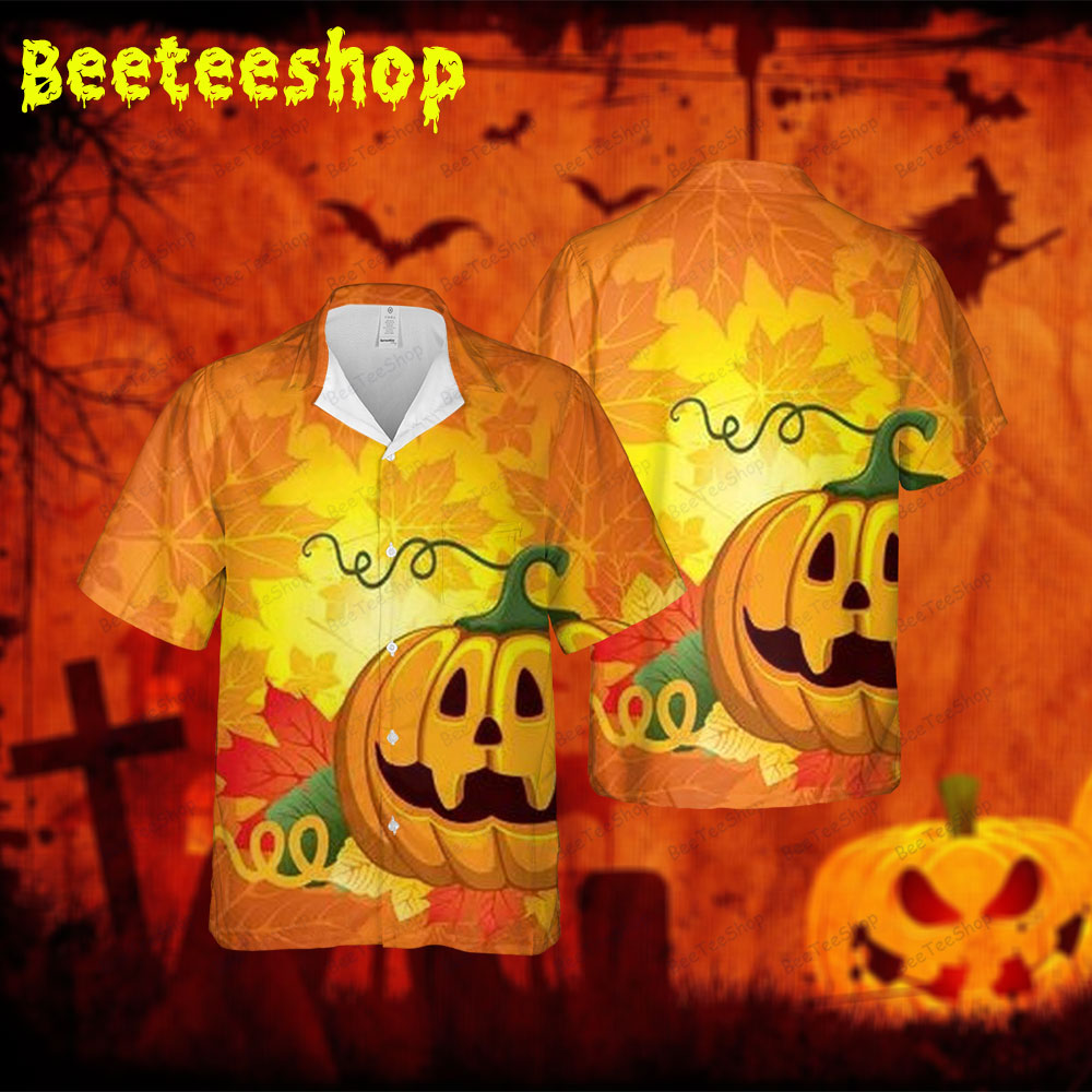Pumpkins Halloween 331 Spread Collar Hawaii Shirt Pumpkins Halloween 331 Spread Collar Hawaii Shirt