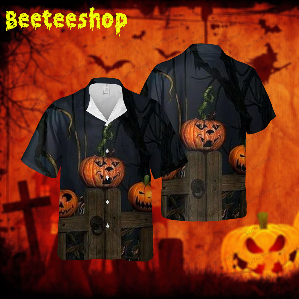 Pumpkins Halloween 343 Spread Collar Hawaii Shirt Pumpkins Halloween 343 Spread Collar Hawaii Shirt