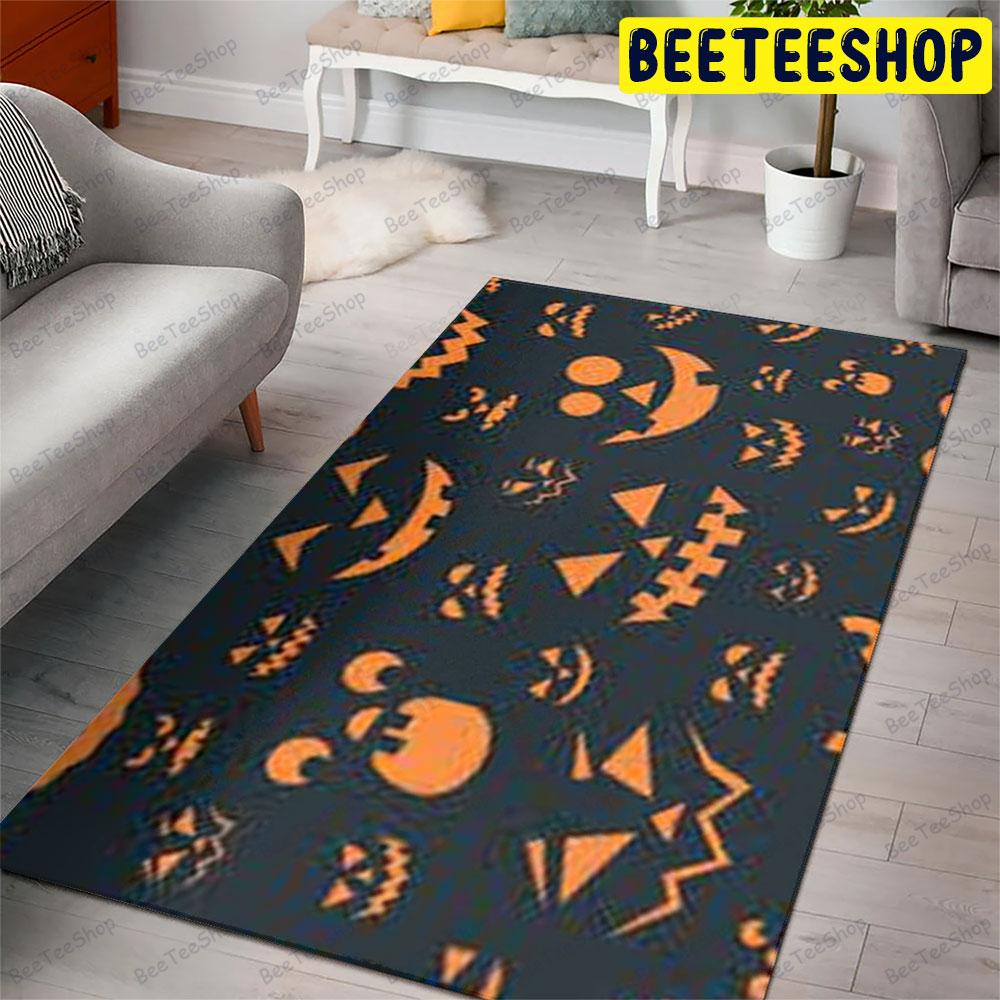 Pumpkins Halloween Pattern 017 Beeteeshop Rug Rectangle Pumpkins Halloween Pattern 017 Beeteeshop Rug Rectangle