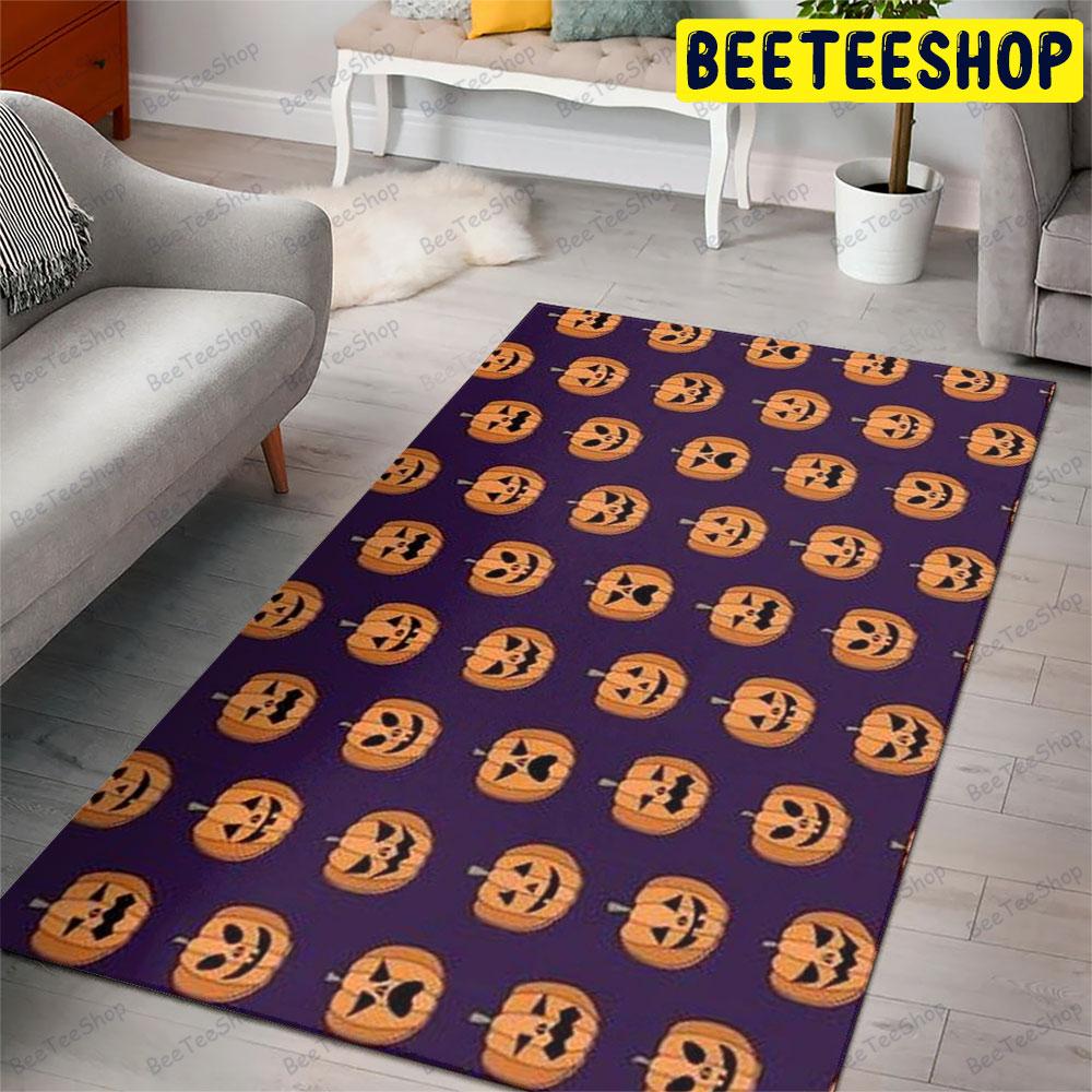 Pumpkins Halloween Pattern 068 Beeteeshop Rug Rectangle Pumpkins Halloween Pattern 068 Beeteeshop Rug Rectangle